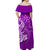 Custom Polynesian Matching Dress And Shirt with Tribal Hammerhead Shark Purple LT6 - Polynesian Pride