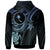 Chuuk Custom Zip up Hoodie Blue Turtle - Polynesian Pride