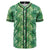 Tropical Leaves Jungle Monstera Leaf Baseball Jersey Black - Polynesian Pride