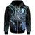 Yap Custom Zip up Hoodie Blue Turtle Unisex Blue - Polynesian Pride