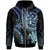 Kosrae Custom Zip up Hoodie Blue Turtle Unisex Blue - Polynesian Pride