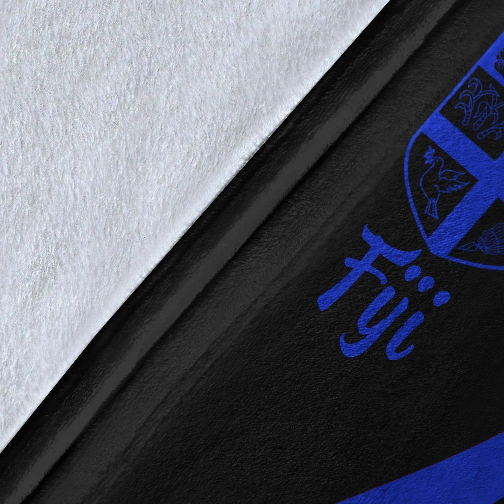 Fiji Premium Blanket - Blue Polynesian Tentacle Tribal Pattern - Polynesian Pride