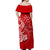 Custom Polynesian Matching Dress And Shirt with Tribal Hammerhead Shark Red LT6 - Polynesian Pride