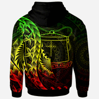 Tokelau Hoodie Custom Polynesian Pattern Style Reggae Color - Polynesian Pride
