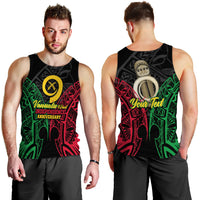 Custom Vanuatu 42nd Independence Anniversary Pride Men Tank Top - LT12 Men Tank Top Black - Polynesian Pride