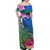 (Custom Personalised) South Sea Islanders Kanakas Hibiscus Polynesia Off Shoulder Long Dress - LT2 - Polynesian Pride