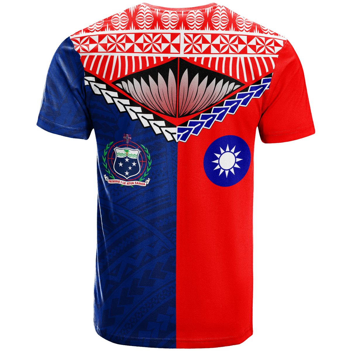 Taiwanese Combine Samoan Pride T Shirt LT12 - Polynesian Pride