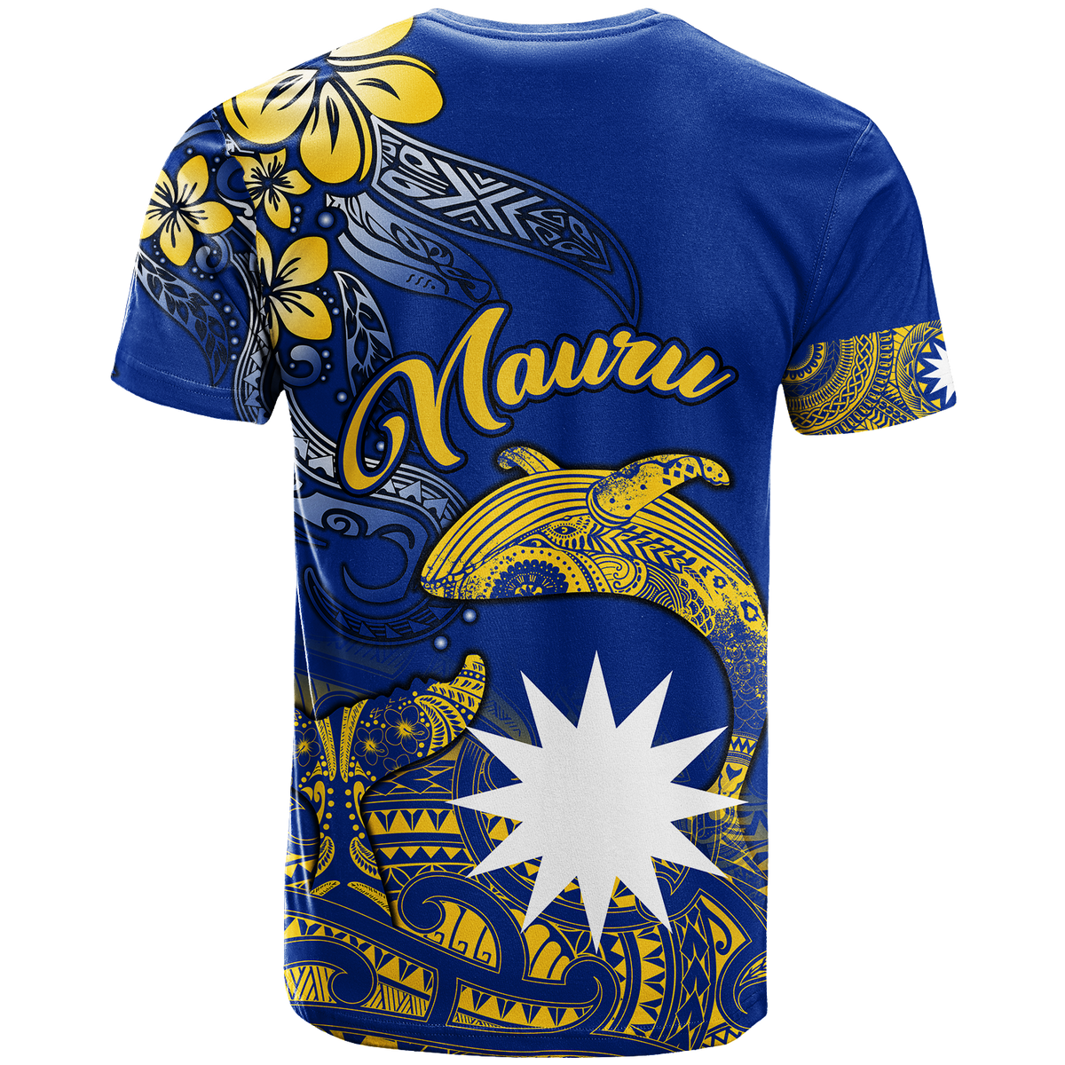 Nauru Independence The Way Of Water T Shirt LT2 - Polynesian Pride