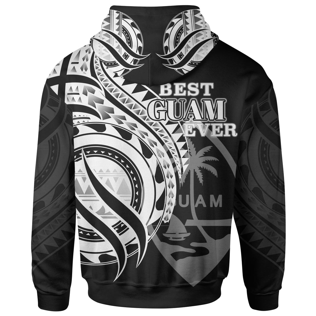 Guam Hoodie Polynesian Patterns Best Guam Ever - Polynesian Pride