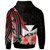 Wallis and Futuna Hoodie Red Polynesian Hibiscus Pattern Style - Polynesian Pride