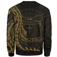 Tokelau Sweatshirt - Polynesian Pattern Style Gold Color - Polynesian Pride