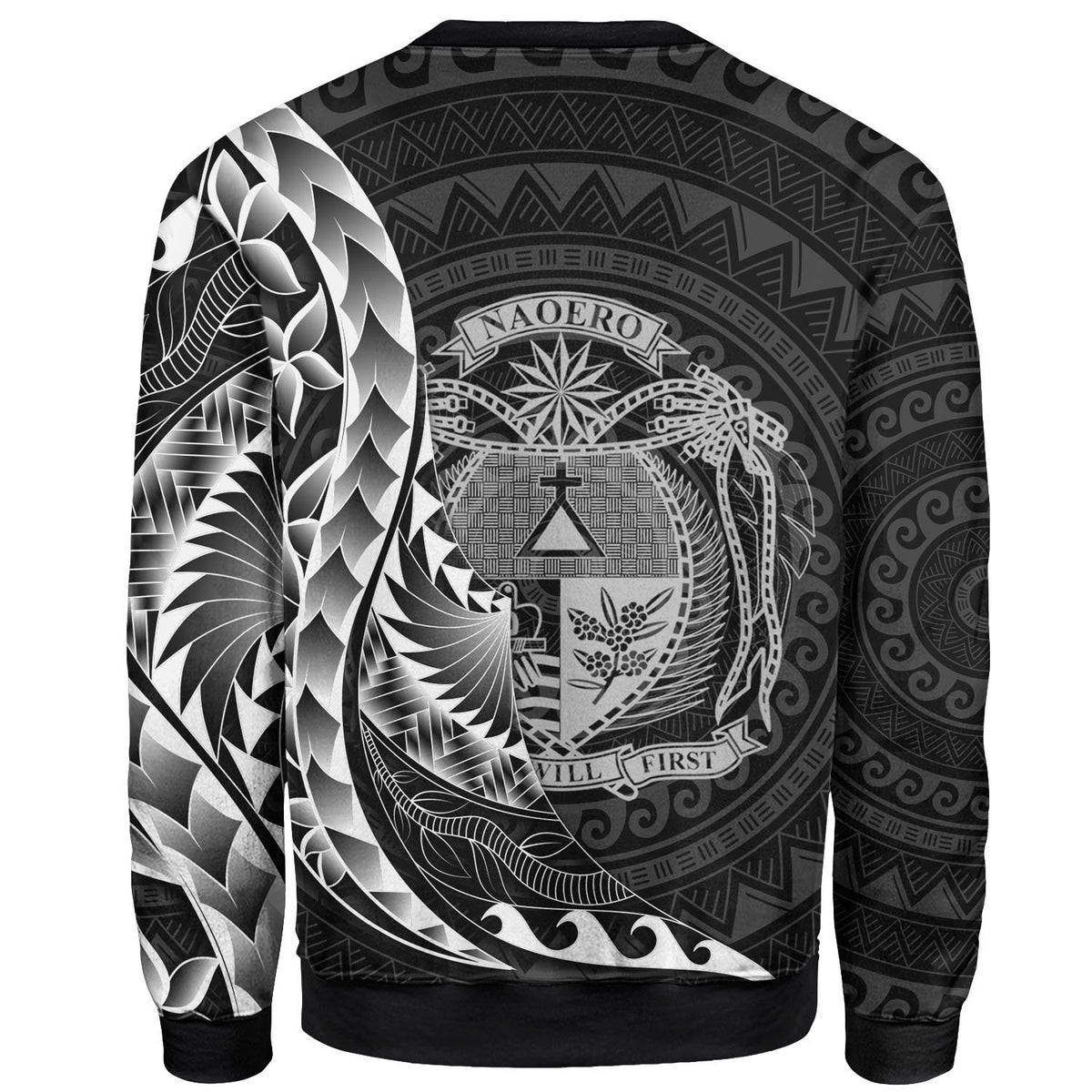 Nauru Sweatshirt - Polynesian Pattern Style - Polynesian Pride