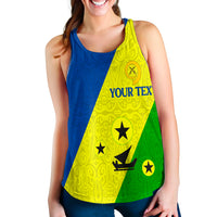 (Custom Personalised) Vanuatu Malampa Province - Women Tank Top - Flag Style - LT12 - Polynesian Pride