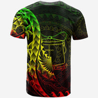 Tokelau T Shirt Custom Polynesian Pattern Style Reggae Color - Polynesian Pride