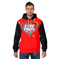 Fiji Valentine Couple Heart Hoodie LT2 No Women - Polynesian Pride