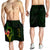 Cook Islands Polynesian Custom Personalised Men's Short - Floral With Seal Flag Color - Polynesian Pride