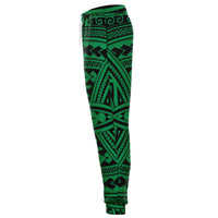 Polynesian Seamless Green Joggers - Polynesian Pride