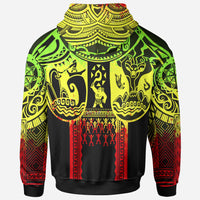 Hoodie Polynesian Patterns Maui Tattoo (Reggae) - Polynesian Pride