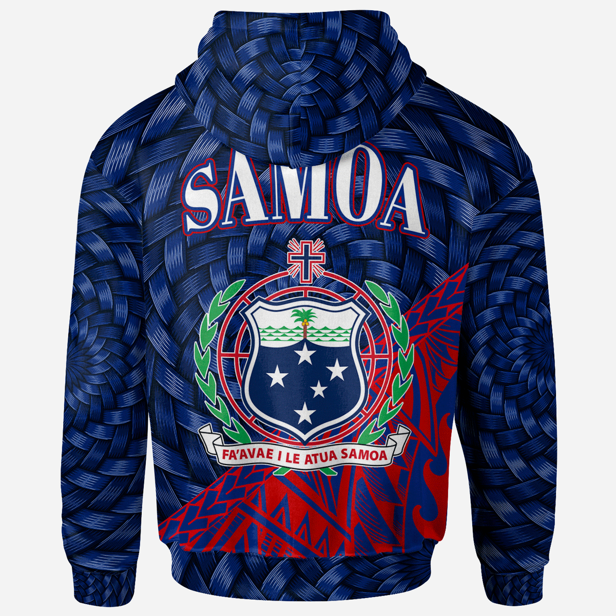 Samoa Hoodie Polynesian Patterns With Bamboo - Polynesian Pride
