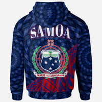 Samoa Zip Hoodie Custom Polynesian Patterns With Bamboo - Polynesian Pride