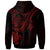 Palau Custom Zip up Hoodie Red Turtle - Polynesian Pride