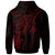 Polynesian Custom Zip up Hoodie Red Turtle - Polynesian Pride