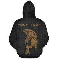 Hawaii Helmet Lauhala Kanaka Warrior Hoodie (Zip) - Polynesian Pride