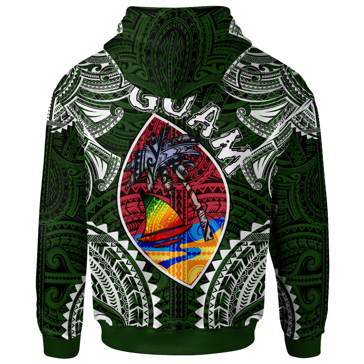 Guam Hoodie Custom Guam Independence Day Wish You A Very Happy Independence Day With Polynesian Patterns LT10 - Polynesian Pride