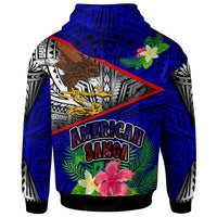American Samoa Hoodie Custom American Samoa Eagle Flag Style With Polynesian Patterns Hoodie LT10 - Polynesian Pride