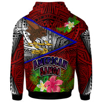American Samoa Hoodie Custom American Samoa Eagle Flag Style With Polynesian Patterns Hoodie LT10 - Polynesian Pride