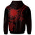 Nauru Custom Zip up Hoodie Red Turtle - Polynesian Pride