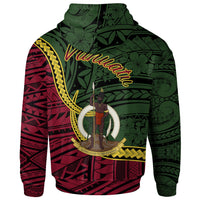 Vanuatu Zip Hoodie Torres Seal of Vanuatu Polynesian Patterns - Polynesian Pride