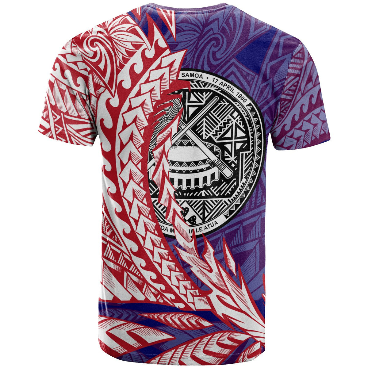 American Samoa T Shirt Mapusagafou Wings Style - Polynesian Pride
