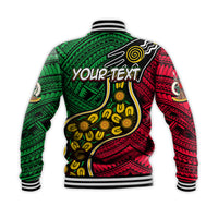 (Custom Personalised) Vanuatu Mix Aboriginal Baseball Jacket LT6 - Polynesian Pride