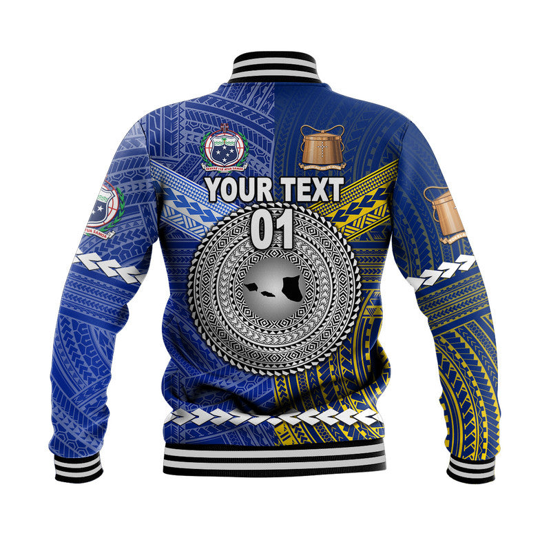(Custom Personalised) Samoa And Tokelau Baseball Jacket Together LT8 - Polynesian Pride