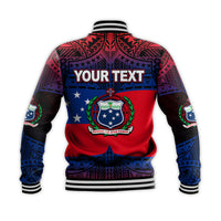 (Custom Personalised) Samoa Baseball Jacket Mix Flag LT6 - Polynesian Pride