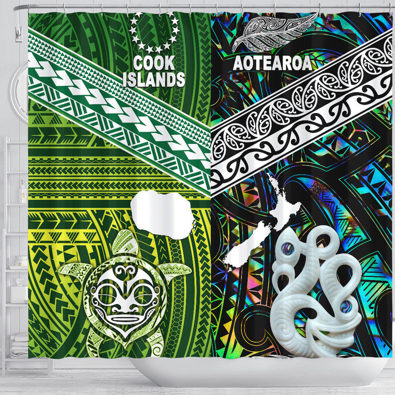 New Zealand And Cook Islands Bathroom Set Together - Paua Shell LT8 - Polynesian Pride