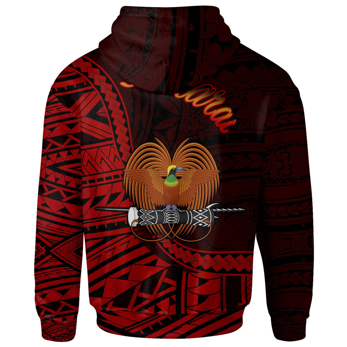 Papua New Guinea Hoodie Samarai Polynesian Patterns - Polynesian Pride