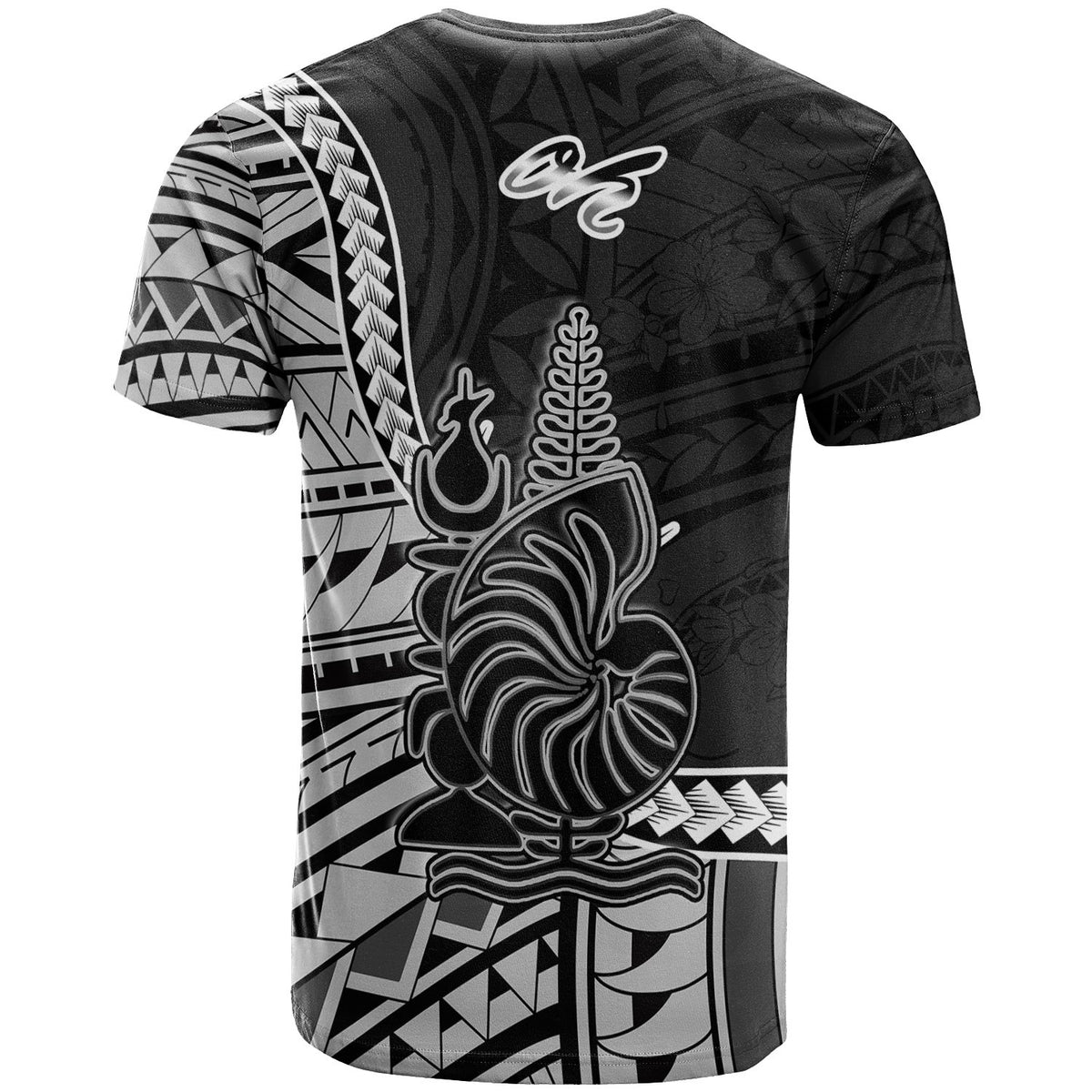 New Caledonia Islands T Shirt oh Seal Of New Caledonia Islands Polynesian Patterns - Polynesian Pride