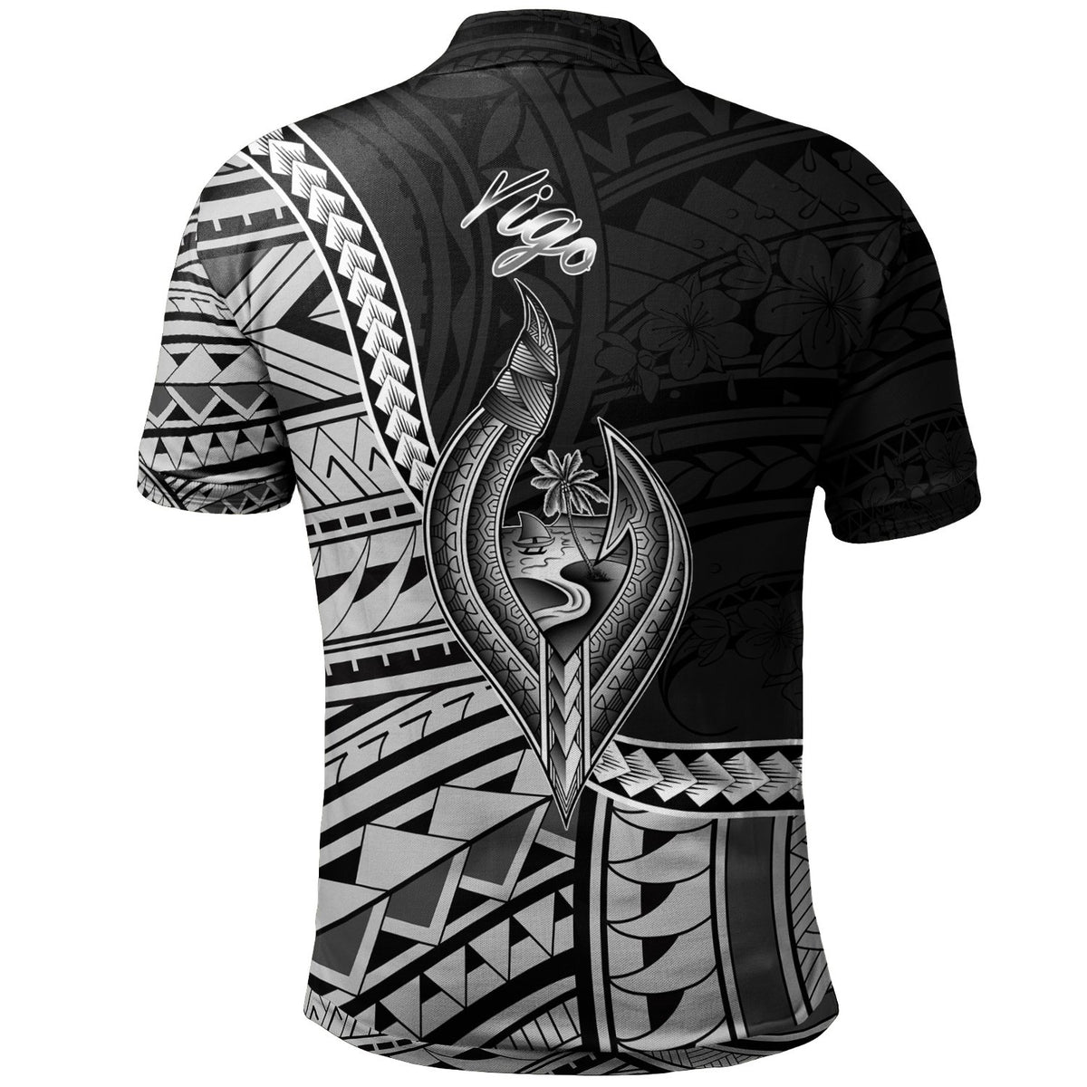 Guam Polo Shirt Yigo Seal Of Guam Polynesian Patterns - Polynesian Pride