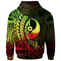 Yap State Zip Hoodie Reggae Wings Style - Polynesian Pride