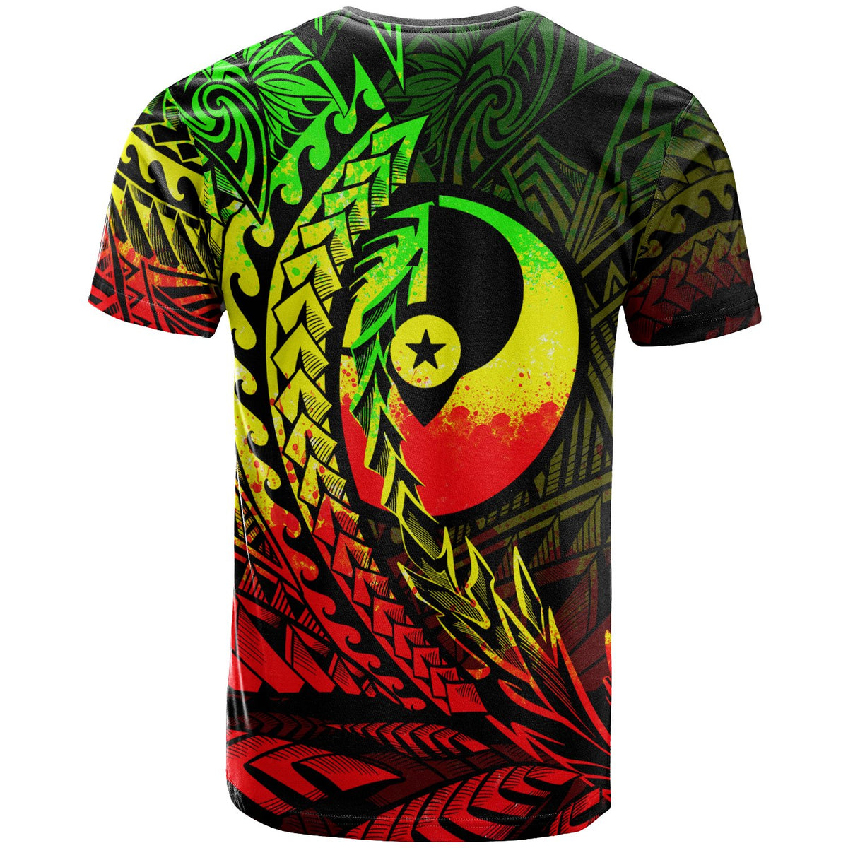 Yap State T Shirt Reggae Wings Style - Polynesian Pride