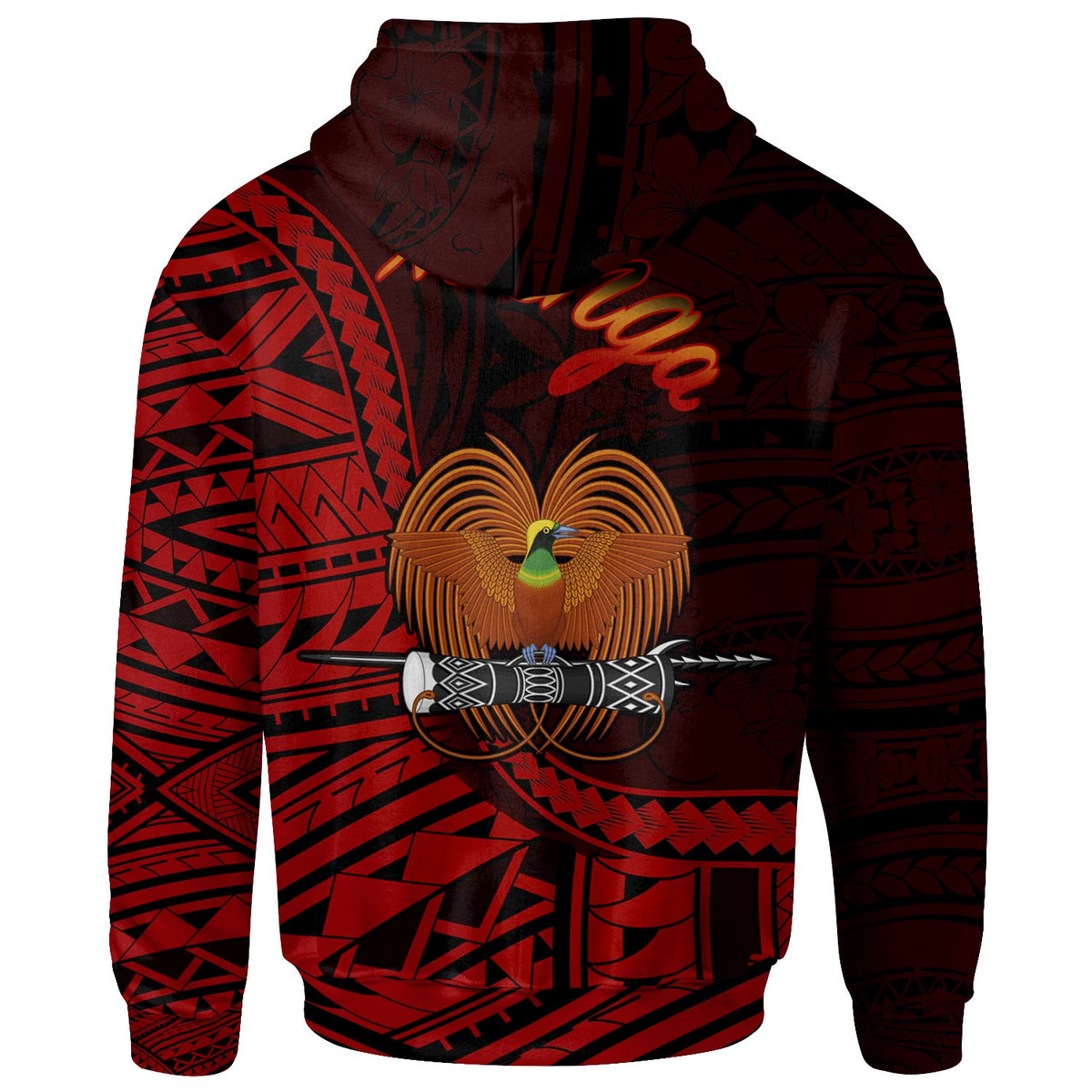 Papua New Guinea Zip Hoodie Kiunga Polynesian Patterns - Polynesian Pride
