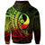 Yap State Zip Hoodie Reggae Custom Wings Style - Polynesian Pride