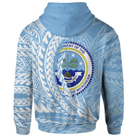 Federated States of Micronesia Hoodie Wings Style Flag Color - Polynesian Pride