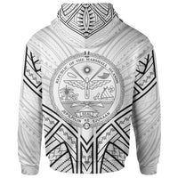 Marshall Islands Hoodie Marshall Islands Seal Tribal Patterns - Polynesian Pride