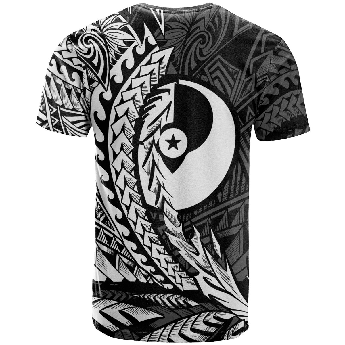 Yap State T Shirt White Wings Style - Polynesian Pride