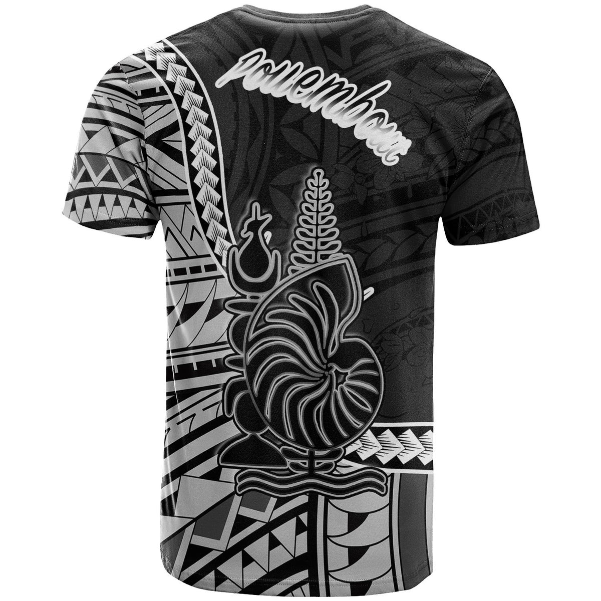 New Caledonia Islands T Shirt Pouembout Seal Of New Caledonia Islands Polynesian Patterns - Polynesian Pride