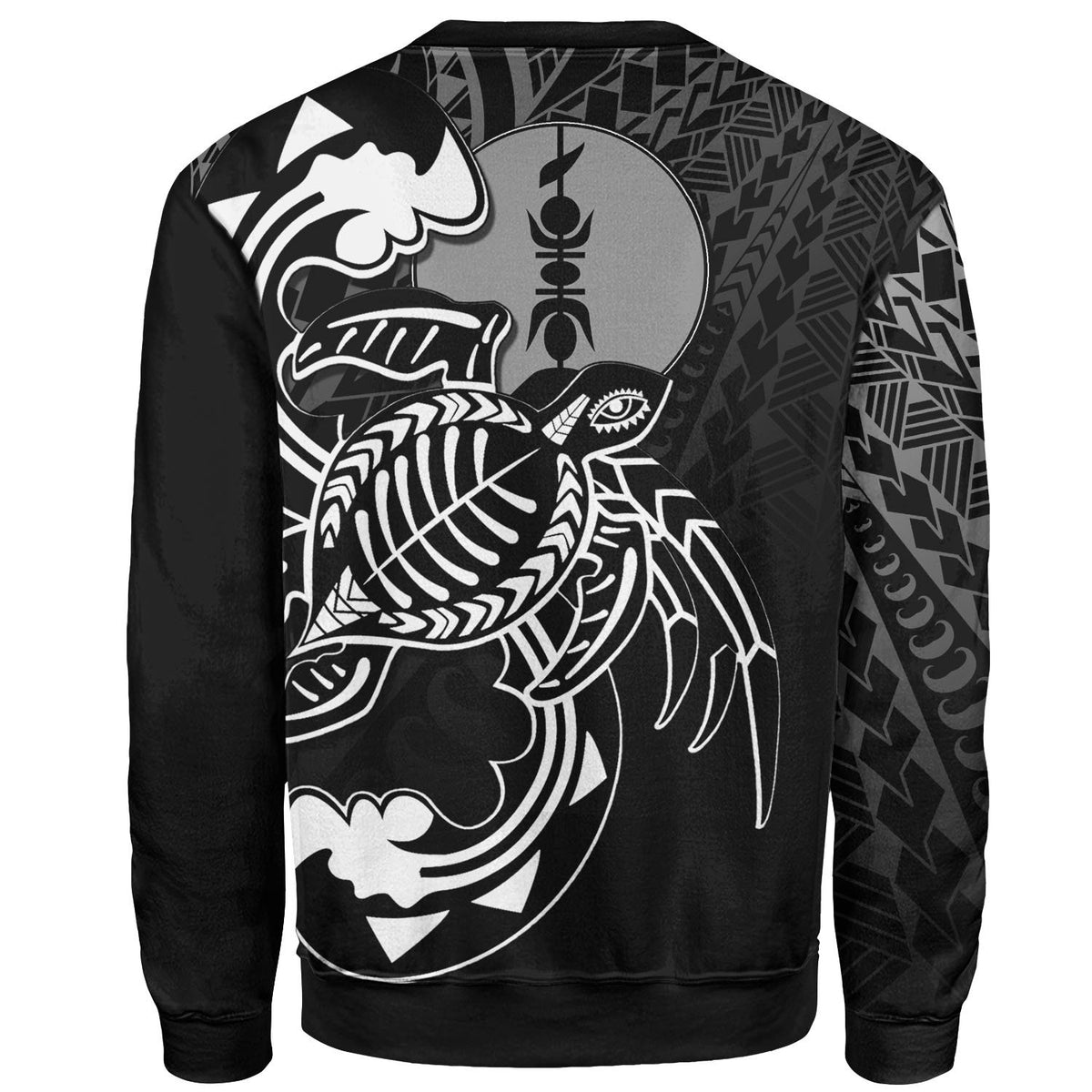 New Caledonia Sweatshirt - Turtle With Polynesian Waves - Polynesian Pride