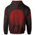 French Polynesia Zip Hoodie French Polynesia Seal Red Tribal Patterns - Polynesian Pride